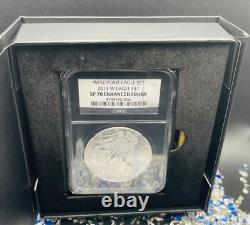 Mint! Burnished 2016 $1 Lettered Edge Silver Eagle PCGS SP70 Gold Foil 1 of 2016