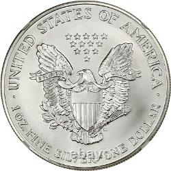 Mint Error 2001 Silver Eagle $1 NGC MS69 (Reverse Struck Through)