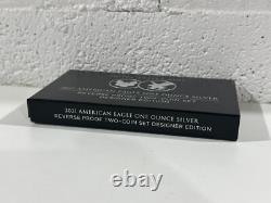 NEW 2021 American Eagle One Ounce Silver Reverse Proof Two-Coin Set Mint