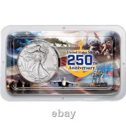 Navy 250th American Silver Eagle Showpak