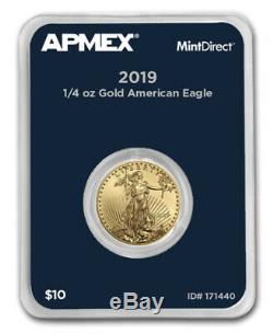 New 2019 1 oz Gold American Eagle (MintDirect Single) In mint direct package