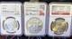 Nice Lot Of 3 Coins! 2002 Silver Eagle And 2 1923 Silver Peace Dollars