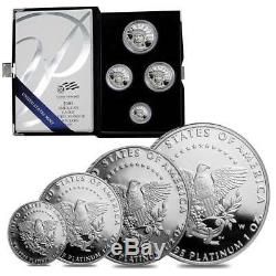 Original Owner 2005-W 4 Coin Set PROOF Platinum American Eagle US Mint COA Box