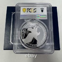 PCGS 2025-S PR69DCAM Silver Eagle WithU. S. Navy Privy 250th Anniversary Blue Label