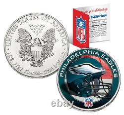 PHILADELPHIA EAGLES 1 Oz American Silver Eagle US Coin NFL OFFICIALLY LICENSED