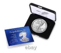 PRESALE 2025-W $1 1-oz Proof American Silver Eagle Congratulations Set Box