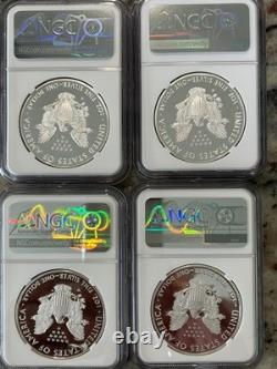 Poof Silver American Eagles / LOT OF 4 / PR 69 NGC / FREE SHIPPING