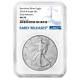 Presale 2024-w $1 1-oz Burnished American Silver Eagle Ngc Ms70 Er Blue Label