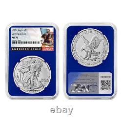 Presale 2025 $1 American Silver Eagle 3pc Set NGC MS70 ER Black Label Red W