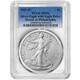 Presale 2025 (p) $1 American Silver Eagle First Eagle Privy Pcgs Ms70 Blue