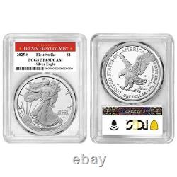 Presale 2025-S $1 1-oz Proof American Silver Eagle PCGS PR69DCAM FS San