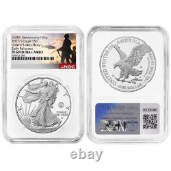 Presale 2025-S Proof $1 American Silver Eagle Navy Privy NGC PF69UC ER