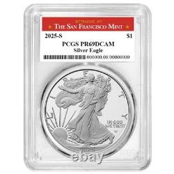 Presale 2025-S Proof $1 American Silver Eagle PCGS PR69DCAM San Francisco
