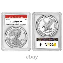 Presale 2025-S Proof $1 American Silver Eagle PCGS PR69DCAM San Francisco