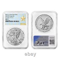 Presale 2025 (W) $1 American Silver Eagle 3pc Set NGC MS70 FDI West Point S