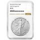 Presale 2025-w Burnished $1 American Silver Eagle Ngc Ms70 Brown Label