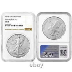 Presale 2026 (W) $1 American Silver Eagle NGC MS70 Brown Label
