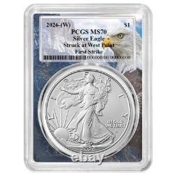 Presale 2026 (W) $1 American Silver Eagle PCGS MS70 FS Eagle Frame