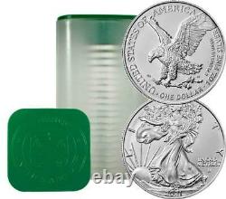 Presale Lot of 20 2021 $1 Type 2 American Silver Eagle 1oz Brilliant Uncircu