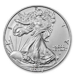 Presale Lot of 20 2021 $1 Type 2 American Silver Eagle 1oz Brilliant Uncircu