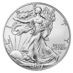 Presale Lot of 500 2022 $1 American Silver Eagle 1 oz BU