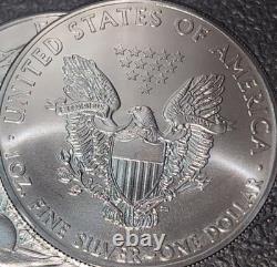 RARE, LOWEST MINT! 2015 P SILVER EAGLE COINS Read description