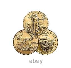 Random Year $5 1/10 oz American Gold Eagle Uncirculated Coin BU