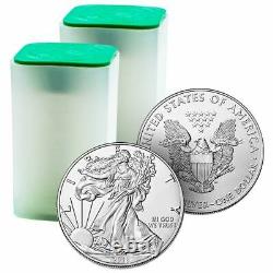 Roll 2018 Silver American Eagle 20 Coins BU 1 Oz US $1 Dollar Uncirculated Mint