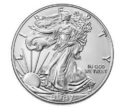 Roll 2018 Silver American Eagle 20 Coins BU 1 Oz US $1 Dollar Uncirculated Mint