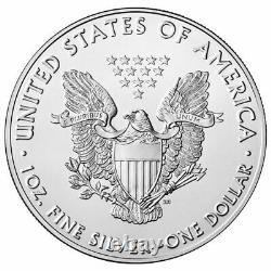 Roll 2018 Silver American Eagle 20 Coins BU 1 Oz US $1 Dollar Uncirculated Mint