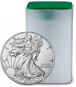 Roll 2018 Silver American Eagle 20 Coins BU 1 Oz US $1 Dollar Uncirculated Mint