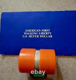 Roll 20 plus 1 BU 1986 American Silver Eagle 21 Coins Orange Tube $1 U. S. Mint