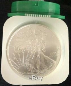 Roll Of 20 2008 $1 Silver American Eagles 1 oz Coins BU from US Mint FREE SHIP
