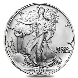 Roll of 20 1991 1 oz Silver American Eagle $1 Coin BU (Lot, Tube of 20)
