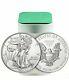 Roll Of 20 2015 1 Oz. 999 Fine American Silver Eagle Bu Coins In Mint Tube