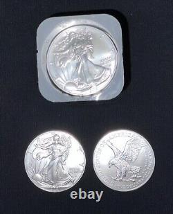 Roll of 20 2021 Type 2 Silver American Eagle ($1 Coin BU Lot, Tube of 20)