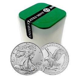 Roll of 20 2023 1 oz. 999 Fine Silver American Eagle Coin BU In Stock