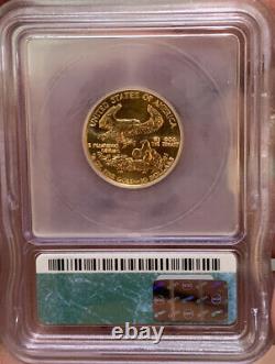 Scarce 1986 $10 1/4 OZ Gold Eagle Coin ICG MS70 Mint State Ms 70 Finest Known