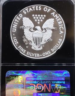 Silver American Eagle-West Point Mint-PCGS-FS-PR70DCAM-Slabed US Flag Blue Label