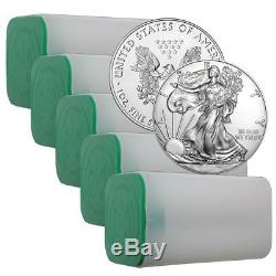 Silver Eagle 1 oz Coin Lot of 100 Random Dates In Mint Tubes