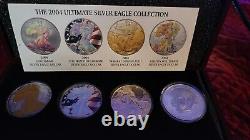 Silver Eagle Collection with dubble errors mint condition