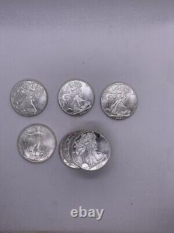 Silver eagles lot of 11