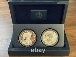 Slight Flaw 2012 American Eagle San Francisco Two-Coin Silver Proof Set