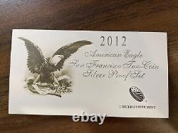 Slight Flaw 2012 American Eagle San Francisco Two-Coin Silver Proof Set