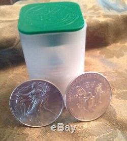 Special Sale 2020 American Silver Eagles (20) 1oz Silver Eagles Mint Roll