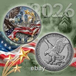 USA AMERICAN EAGLE American Independence 1 Oz Silver Coin 1$ USA 2026 PRESENT