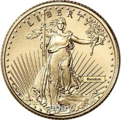 US Mint 1/10 oz American Gold Eagle Coin BU (Random Year)