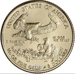 US Mint 1/10 oz American Gold Eagle Coin BU (Random Year)