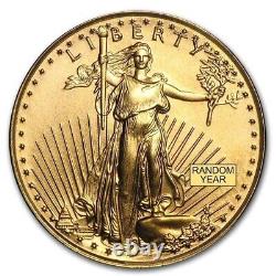 US Mint 1/10 oz Gold American Eagle Random Date $5 Gold Coin BU