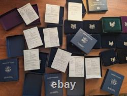 US Mint Silver American EagleBoxes +COAs (NO COINS) 21 Cases Total Lot